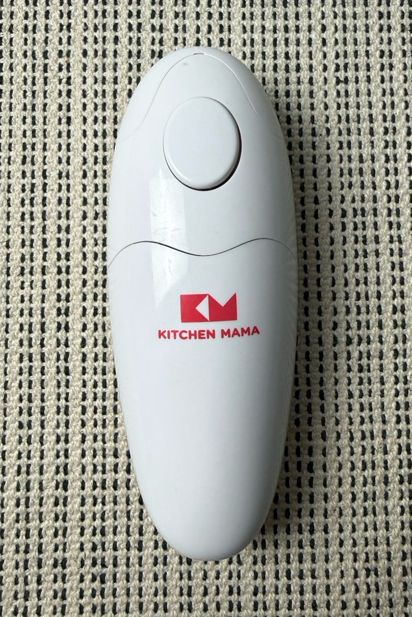 Kitchen Mama White Auto Electric Can Opener Open Cans with A Simple Press gallery