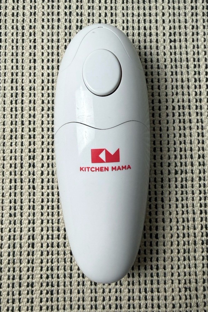 Kitchen Mama White Auto Electric Can Opener Open Cans with A Simple Press