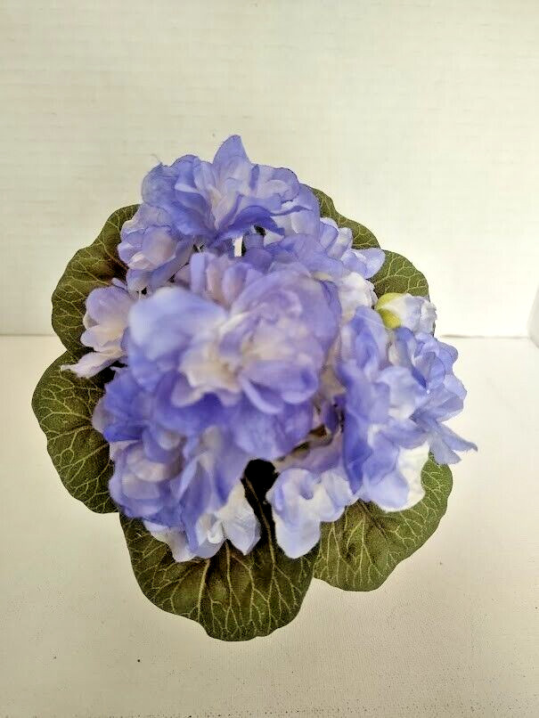 ARTIFICIAL 6" Miniature African Violet - BLUE gallery