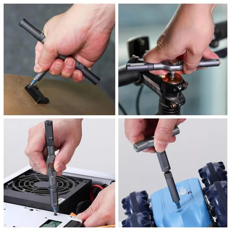 25Pcs 24 in 1 Multifunction Screwdriver Head Set Household Repair Ratchet Wrench gallery