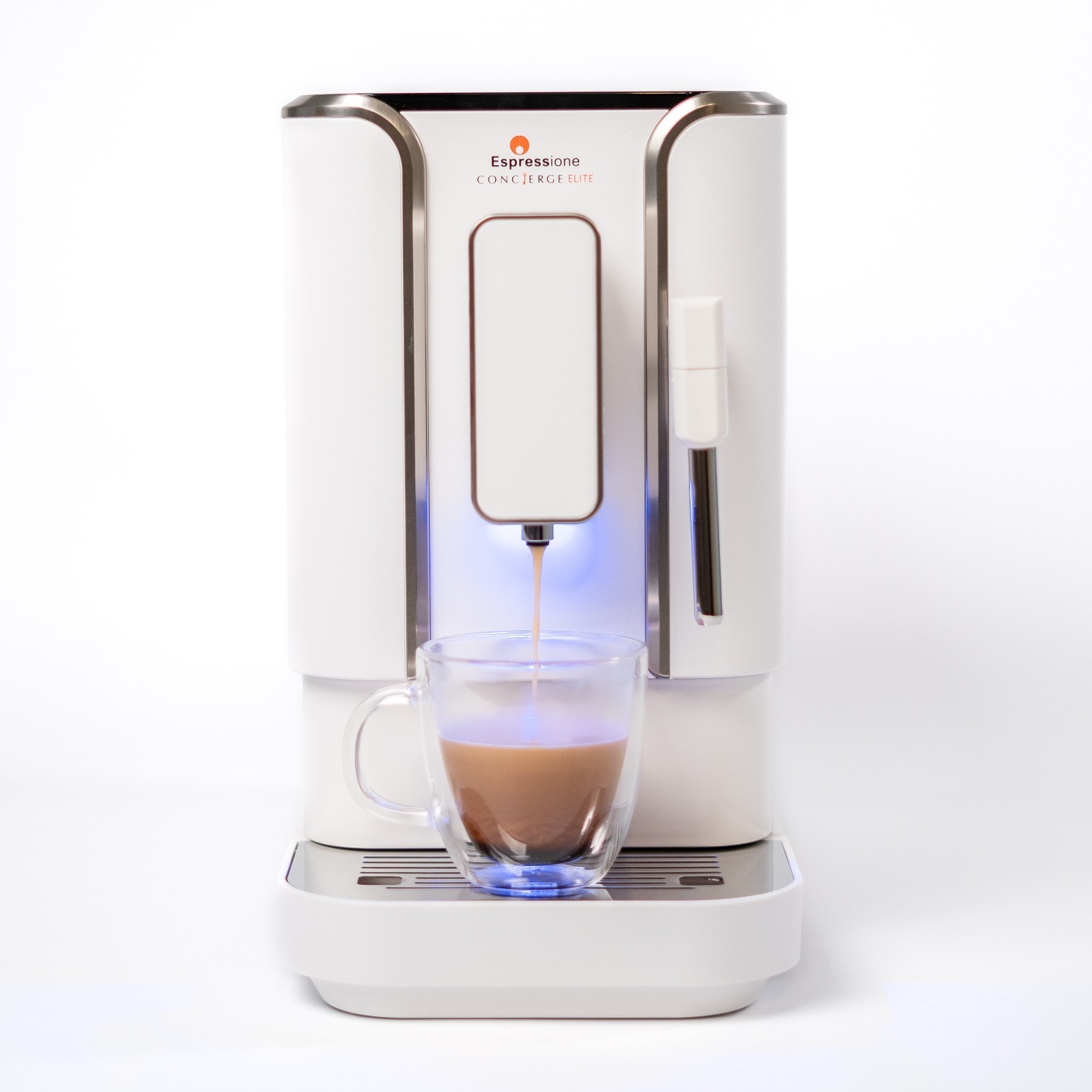Espressione Concierge Elite Fully Automatic Espresso Machine - White - OPEN BOX gallery