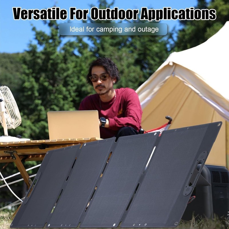 100W Solar Panel Foldable Portable Solar Charger For Generator Power Station gallery