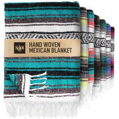 Authentic Extra Large Mexican Blanket – 70″x50″ & 120″ x 180″ Handwoven
