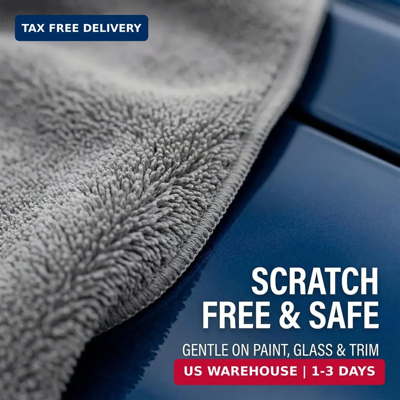 2 Pack Professional Large Microfiber Car Drying Towels (31" x 24"), Scratch Free gallery