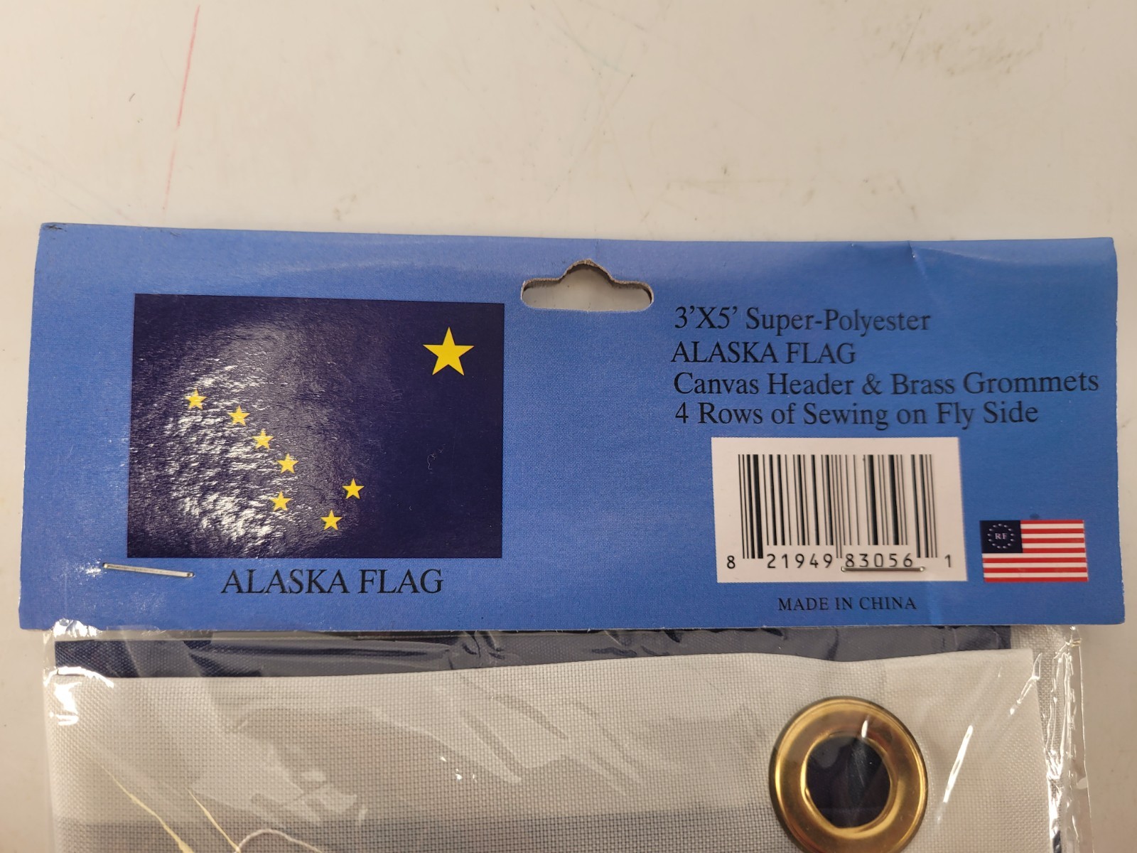 Alaska Flag 3x5 FT Printed Super Polyester Canvas Header Brass Grommets gallery