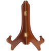 Bard's Hinged Walnut MDF Wood Stand, 8" H x 7" W x 4.75" D (For 8" - 10" Plates) gallery