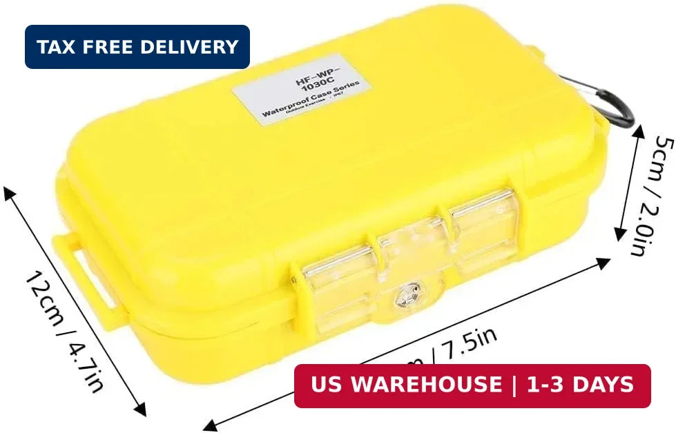 HERCHR Dry Box Outdoor Waterproof Airtight Storage Case Hard Shell Wet Dry Box C gallery