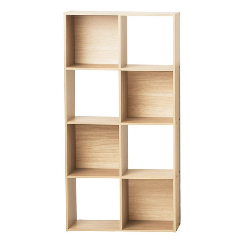 Mainstays 8Cube Storage Organizer Shelf, Spring Pine Wood Finish, Bookshelf Unit gallery