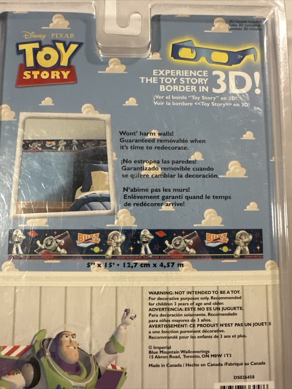 Toy Story Buzz light year Self Stick Removable 3D Wall-PaperBorder 5" x 15'￼ gallery