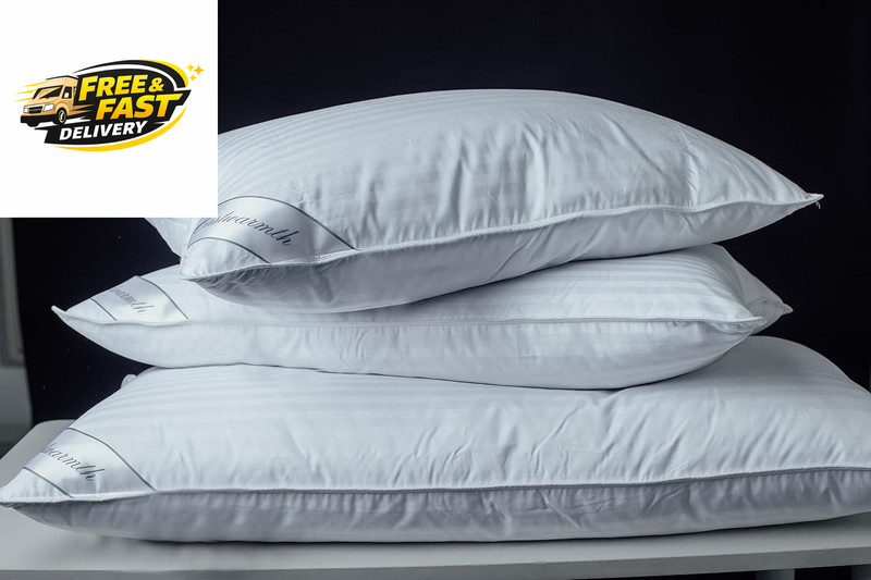 Goose down Feather Soft Pillows One Pillow 100% Cotton Supportive Bed Pillow gallery