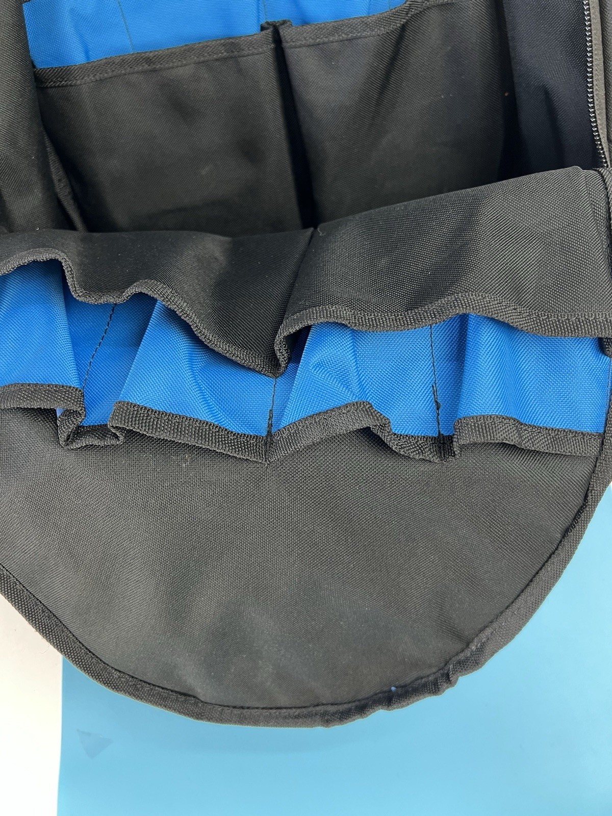 HART HSSB1 Tool Backpack Black/Blue/Gray Polyester Zip Closure 4