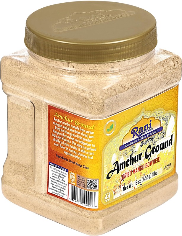 Rani Amchur (Mango) Ground Powder Spice 16oz (1lb) 454g PET Jar gallery
