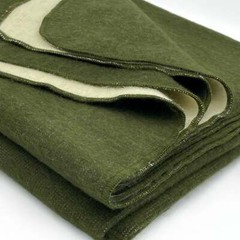 EXTRA LARGE SOFT & WARM ALPACA WOOL BLANKET 76×91″ OLIVE GREEN SOLID PATTERN