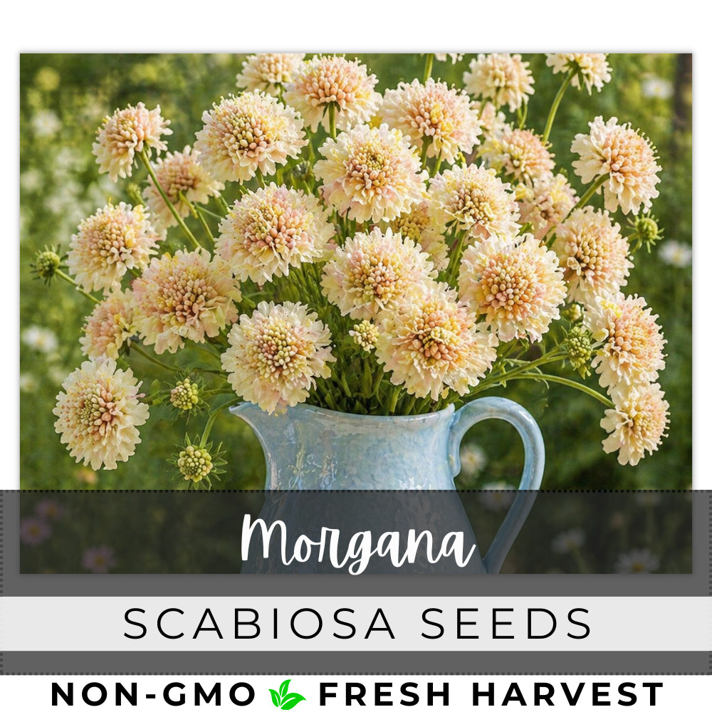 Morgana Scabiosa Seeds 75+ Seeds Mum Flower, Flower Seeds, Annual gallery