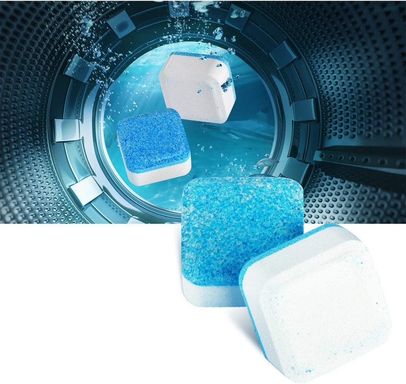 30 Pcs Solid Washing Machine Cleaner, Triple Decontamination Effervescent Clean gallery
