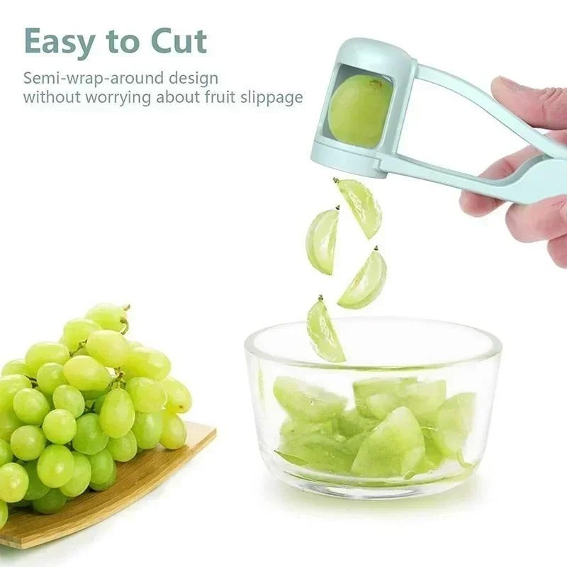 Tomato Slicer Cutter Grape Tools Cherry Fruit Salad Splitter Artifact for Toddle gallery