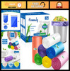 350pcs Multicolor Small Trash Bags - 1.2 Gallon Garbage Bin Liners for Home & Of gallery