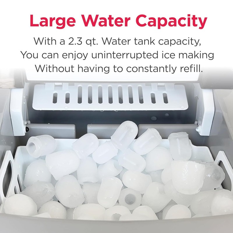 Frigidaire Portable Ice Machine Countertop Ice Maker 26lbs Stainless Steel gallery