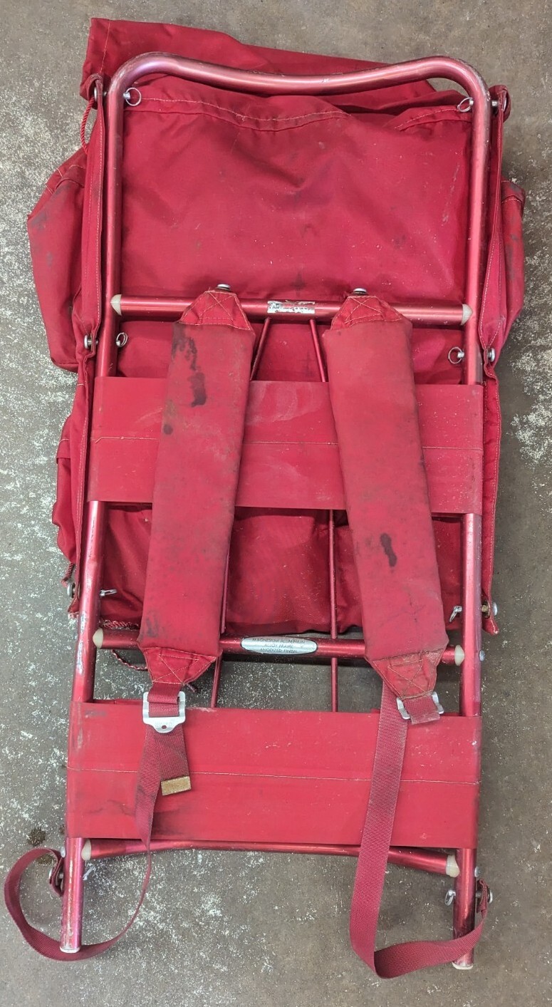 The Everest Red Metal Frame Backpacking Pack No 230 2