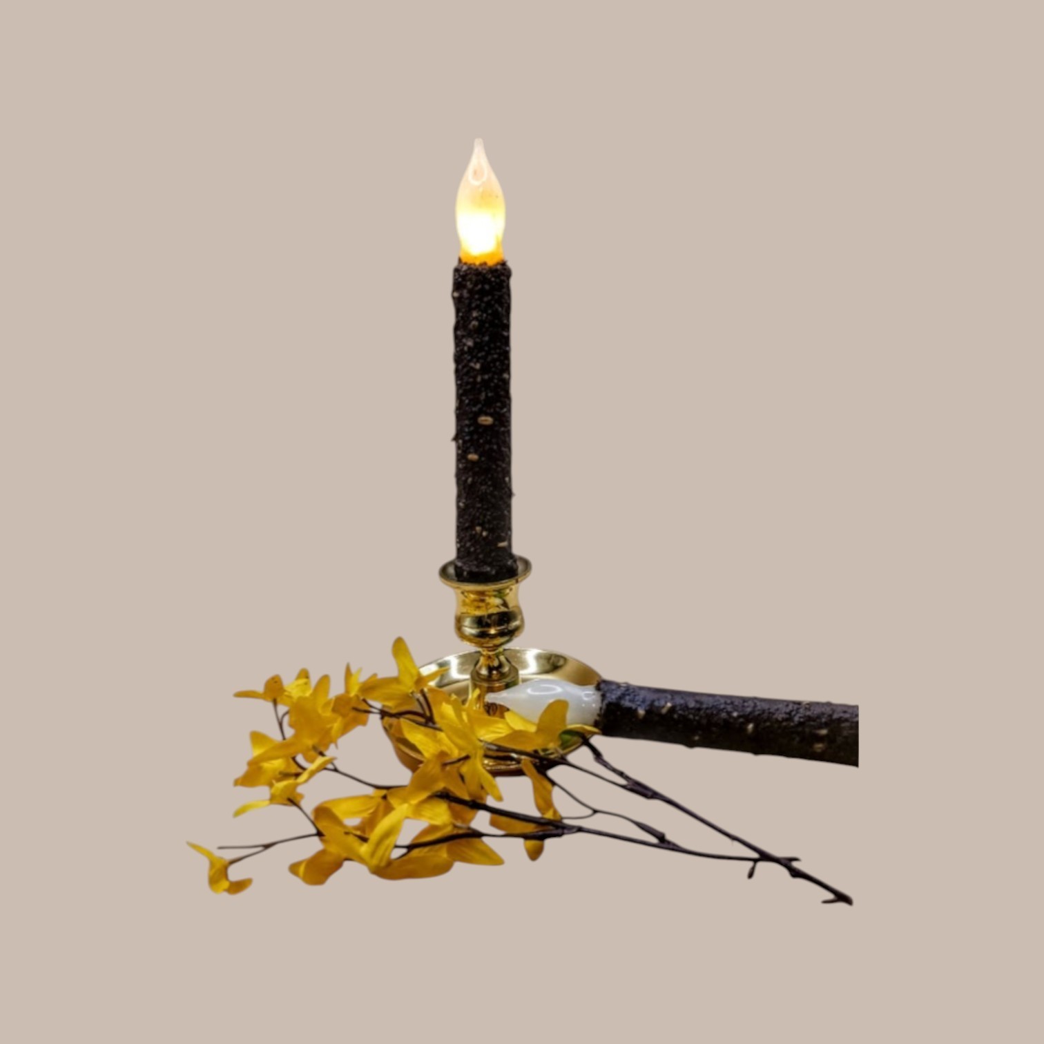 Grunged Seeded Candles--Battery Operated--NO TIMER--Handmade #154 D gallery