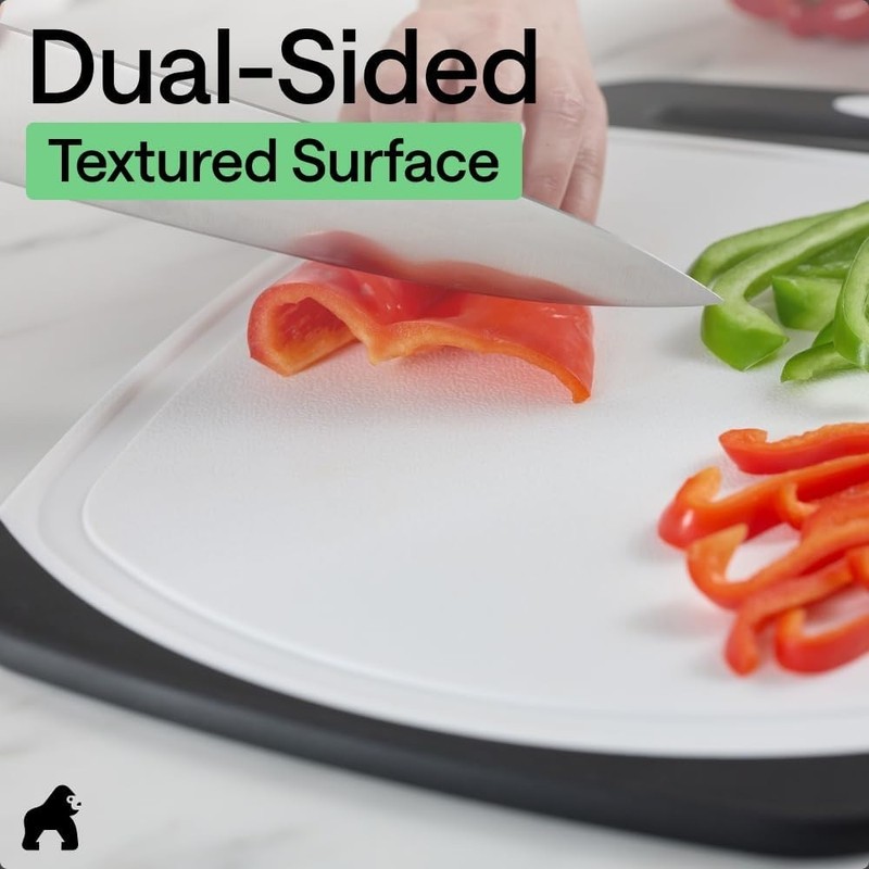 Luxury Reversible Cutting Board Set - 3 Durable Boards with Juice Grooves gallery
