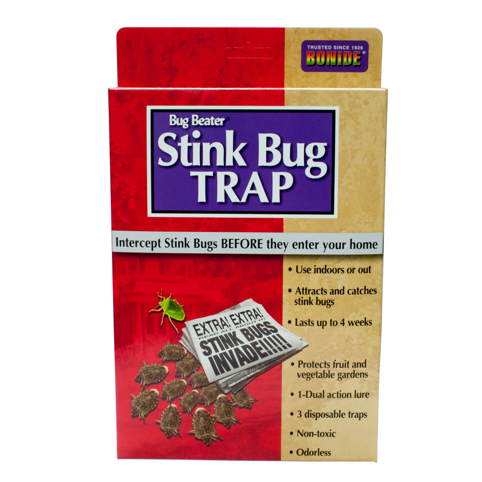 Stink Bug Trap -3 Disposable Traps -Use Indoors or Outdoors -Lasts up to 4 Weeks gallery