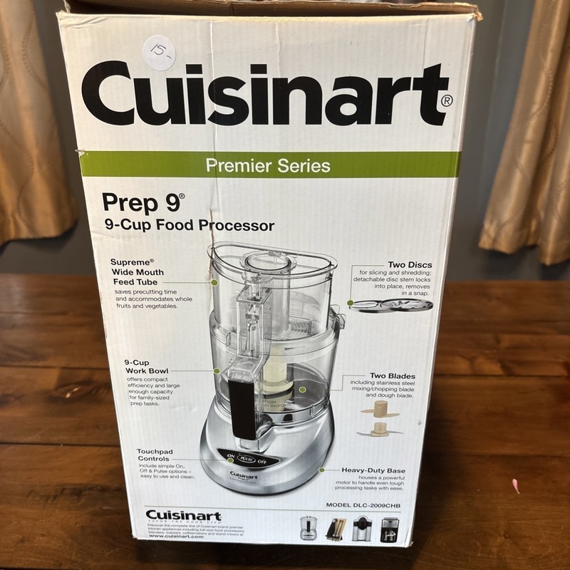 Cuisinart Prep 9 Cup Food Processor Brushed Stainless Finish DLC-2009CHB gallery
