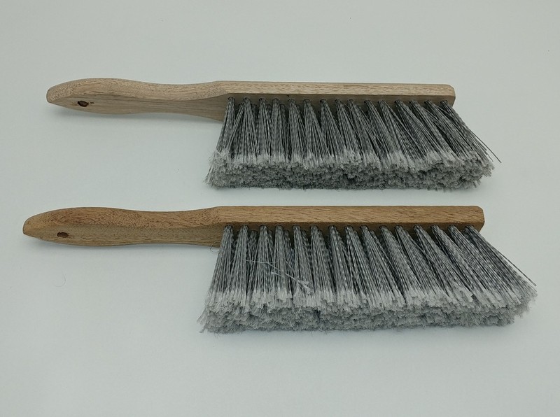 2x 7" Bench Hand Brushes Shop Workshop Dust Car Home 14" Overall Wood Handle gallery