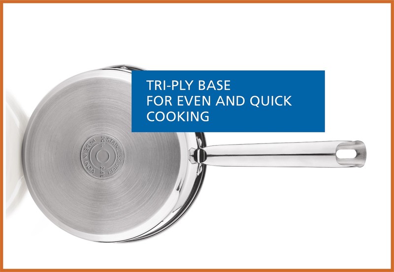 Mainstays 3 qt Induction Compatible Stainless Steel Saucepan with Lid gallery