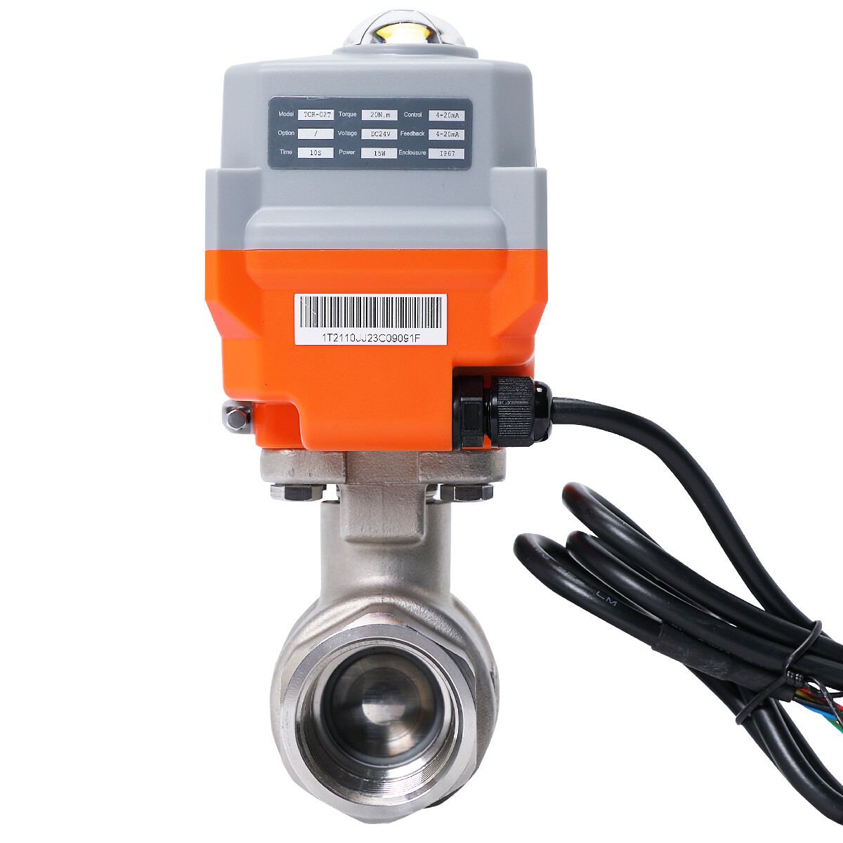 1 Sec Quick Respon 1/2"-2" 4-20ma 24V Proportional Integral Motorized Ball Valve gallery