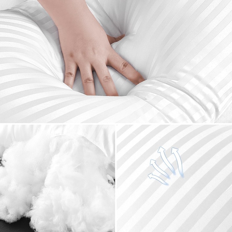 EIUE Throw Pillow Inserts, Machine Washable Pillows,Premium Polyester Fiber ... gallery