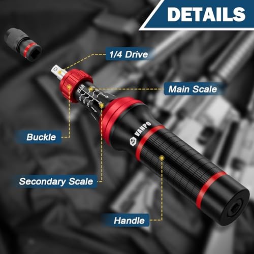 Torque Screwdriver for Electronics & Bike, 10-60 in.lb,64 10-60 in.lb 64 Pcs gallery