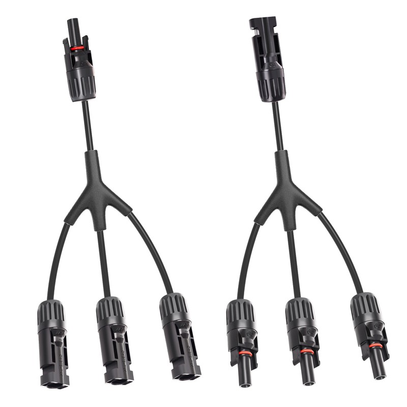 Solar Connectors Y Branch Parallel Adapter Splitter Solar Cable Wire Plug Tool gallery