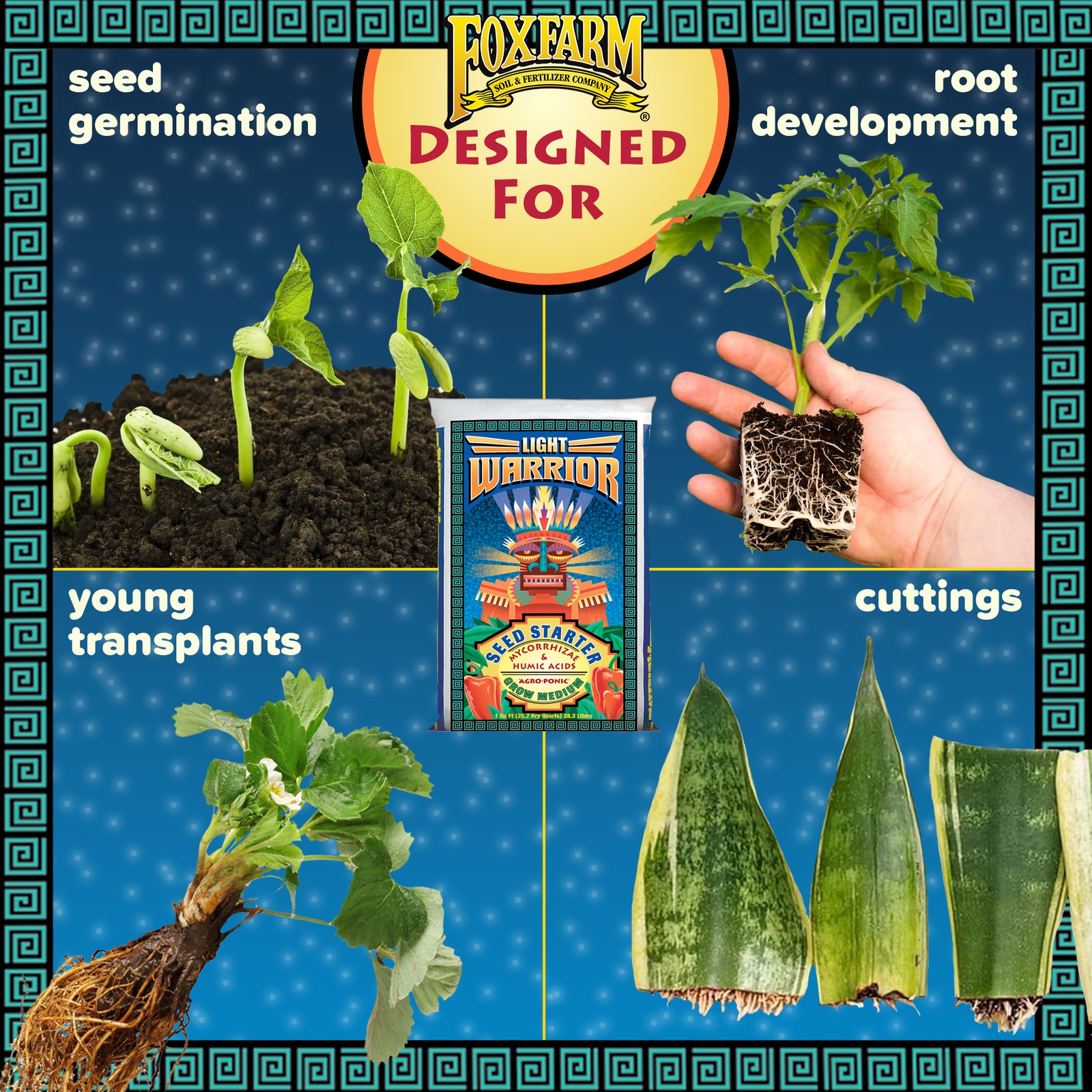 FoxFarm Light Warrior Seed Starter Growing Medium, 12qt gallery