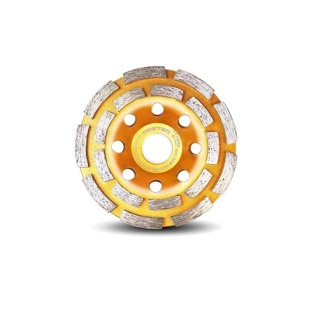 4‑1/2″ Double & Turbo Row Diamond Grinding Cup Wheel – Wet/Dry Concrete Tile gallery