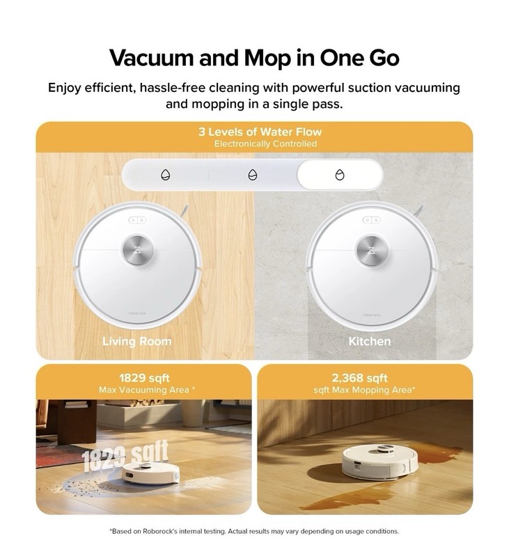 Roborock Q7 M5+ Self-Empty Robot Vacuum Cleaner & Mop, 10000Pa, Dual Anti-Tangle gallery
