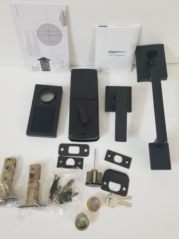 Amazon Basics Grade 3 Electronic Touchscreen Deadbolt Door Lock MATTE BLACK gallery