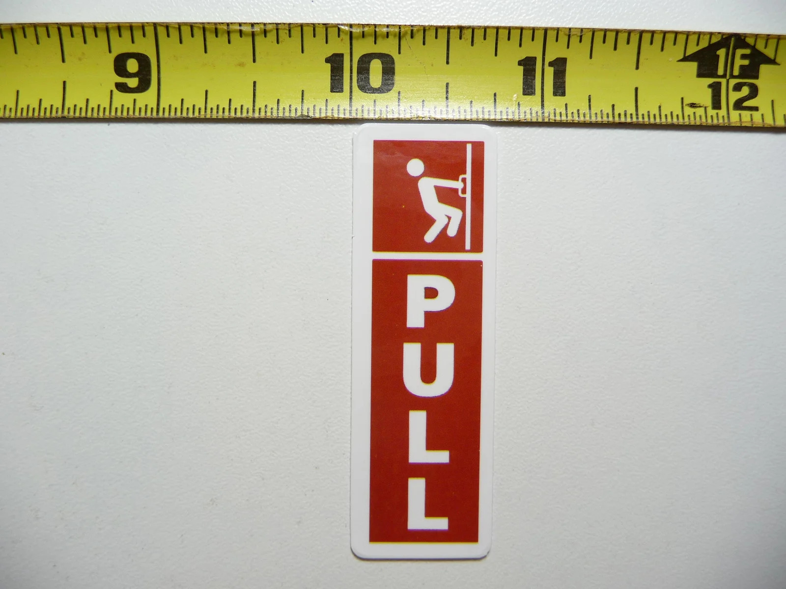 PULL HANDLE DOOR SMALL STICKER DECAL FUN FUNNY SCRAPBOOKING NOVELTY gallery