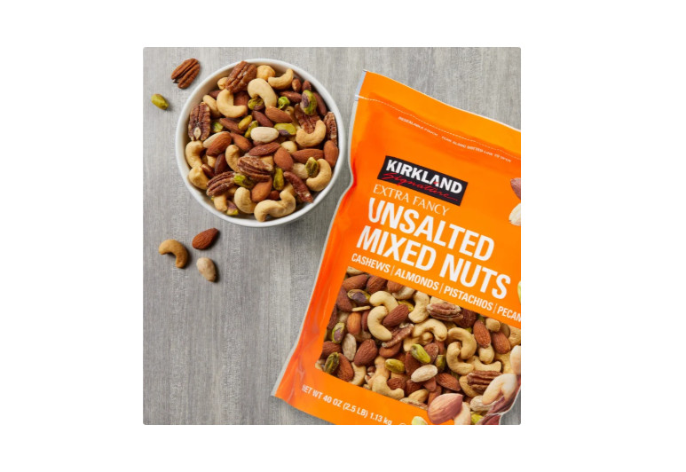 Kirkland Signature Extra Fancy Unsalted Mixed Nuts 40 Oz (2.5 Lb) EXP 02/2027 gallery