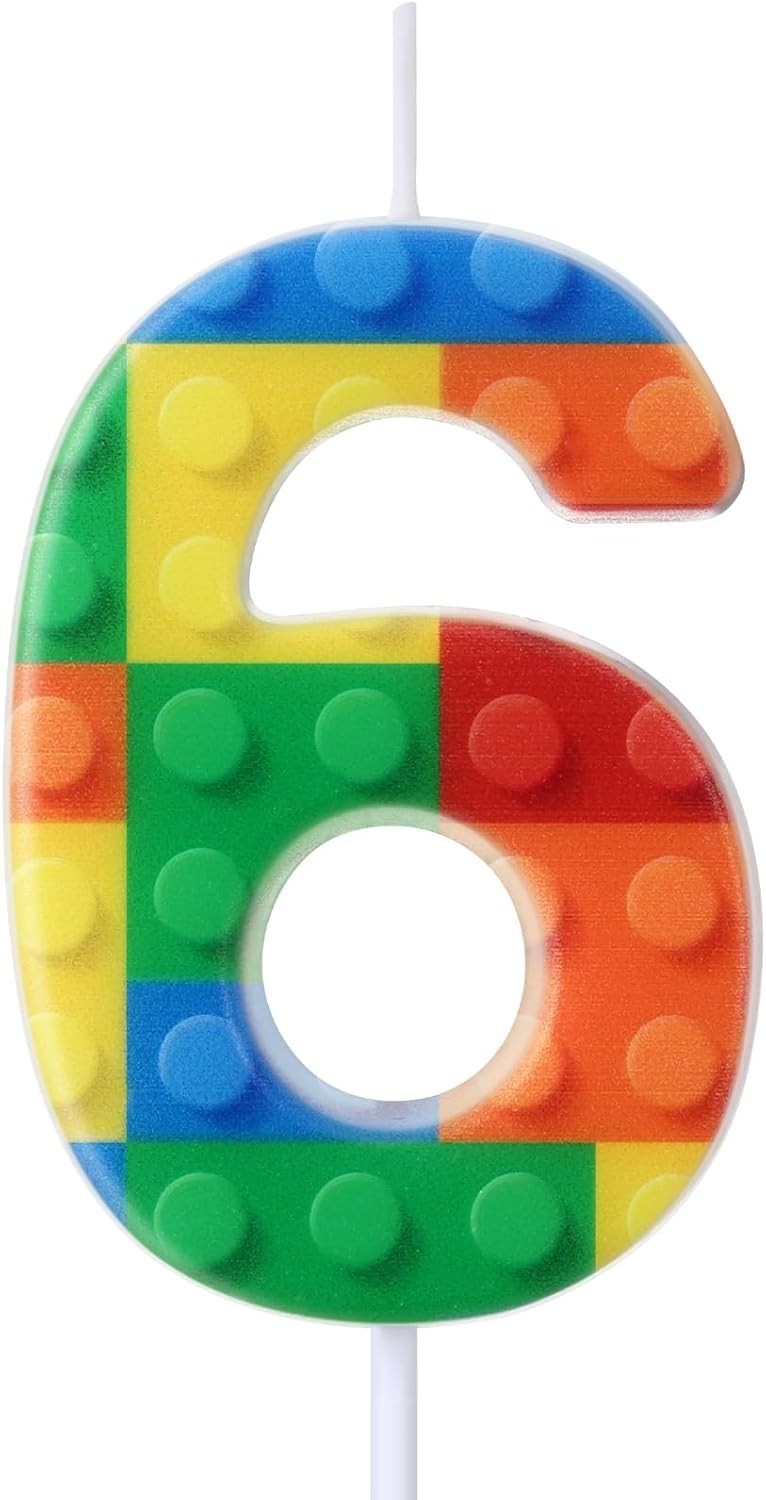 Building Block Number 0-9 Birthday Cake Candle Numeral Birthday Sparkler Cand... gallery