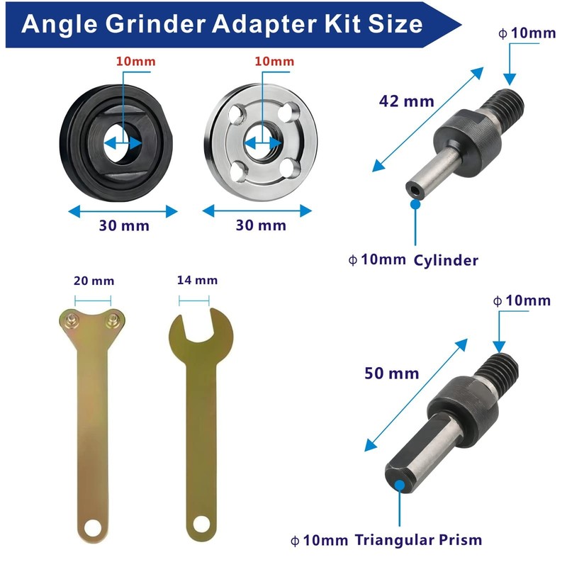 Electric Drill Grinder Wheel Disc Adapter 6mm & 10mm 10mm & 10mm Adjustable R... gallery