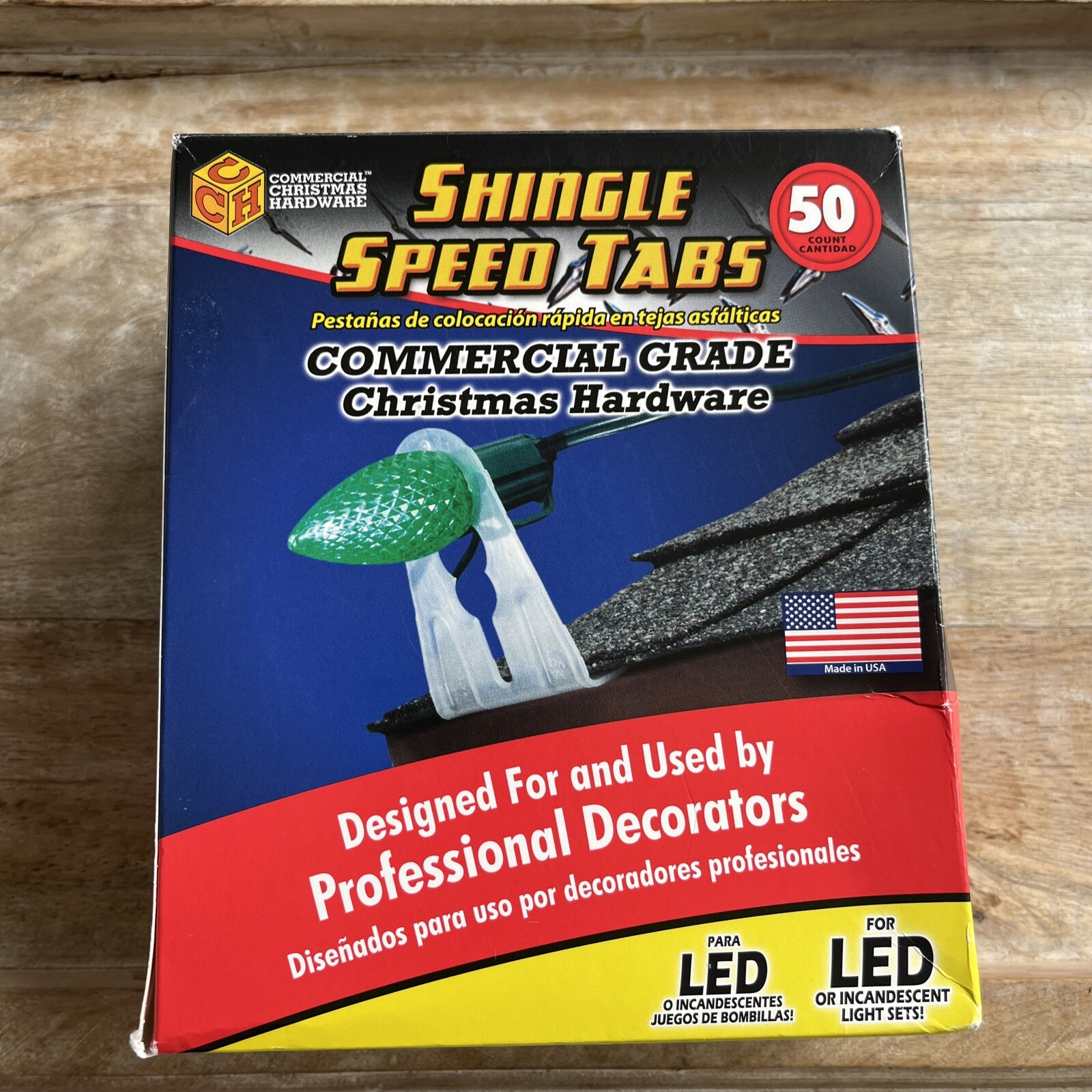 50 Shingle Speed Tabs Commercial Grade For Christmas LED & Incandescent Lights gallery