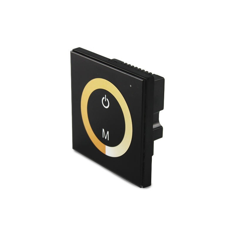 Wall-Mounted Touch Panel LED Controller Dimmer for Double Strip Light DC 12V-24V gallery