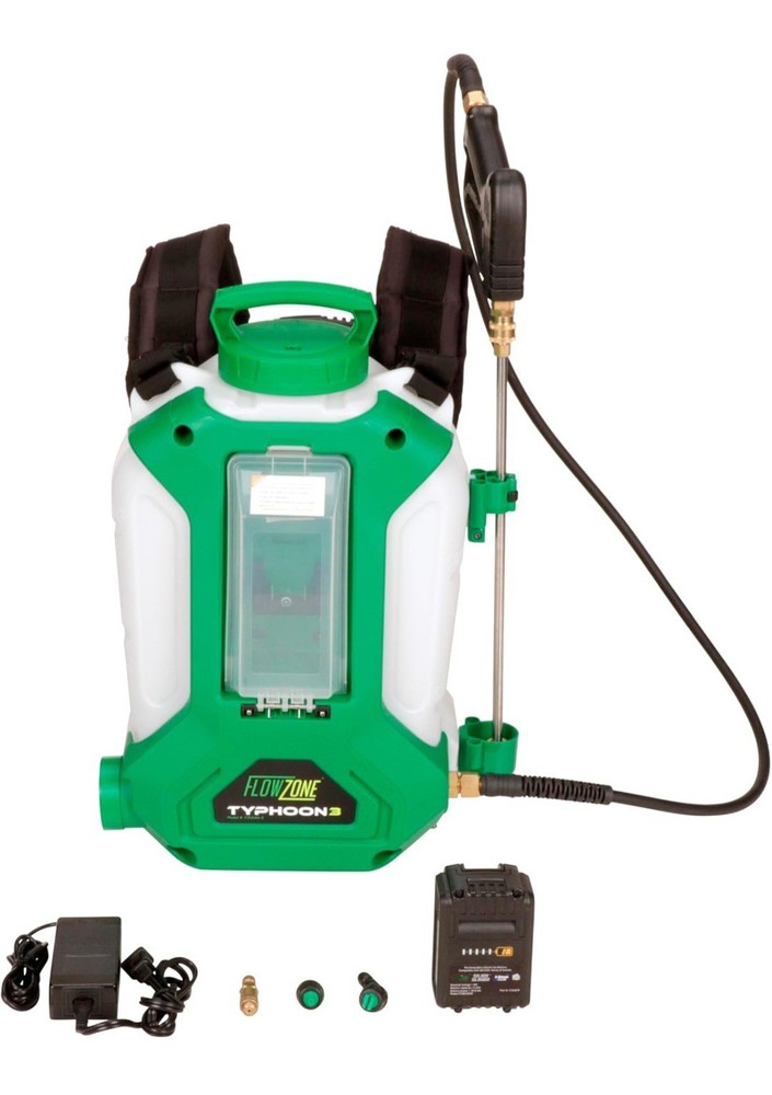 FlowZone Typhoon 3 Variable Pressure, Battery Backpack Sprayer 4-Gallon