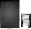 Waterproof Dustproof Shelf Rack Cover 48x19x76 Black Zipper Panel Storage System gallery