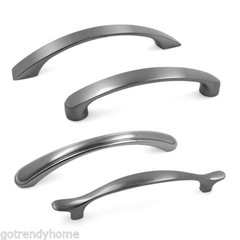 Modket Brushed Nickel Kitchen Hardware Dresser Drawer Cabinet Pull Knob Handle