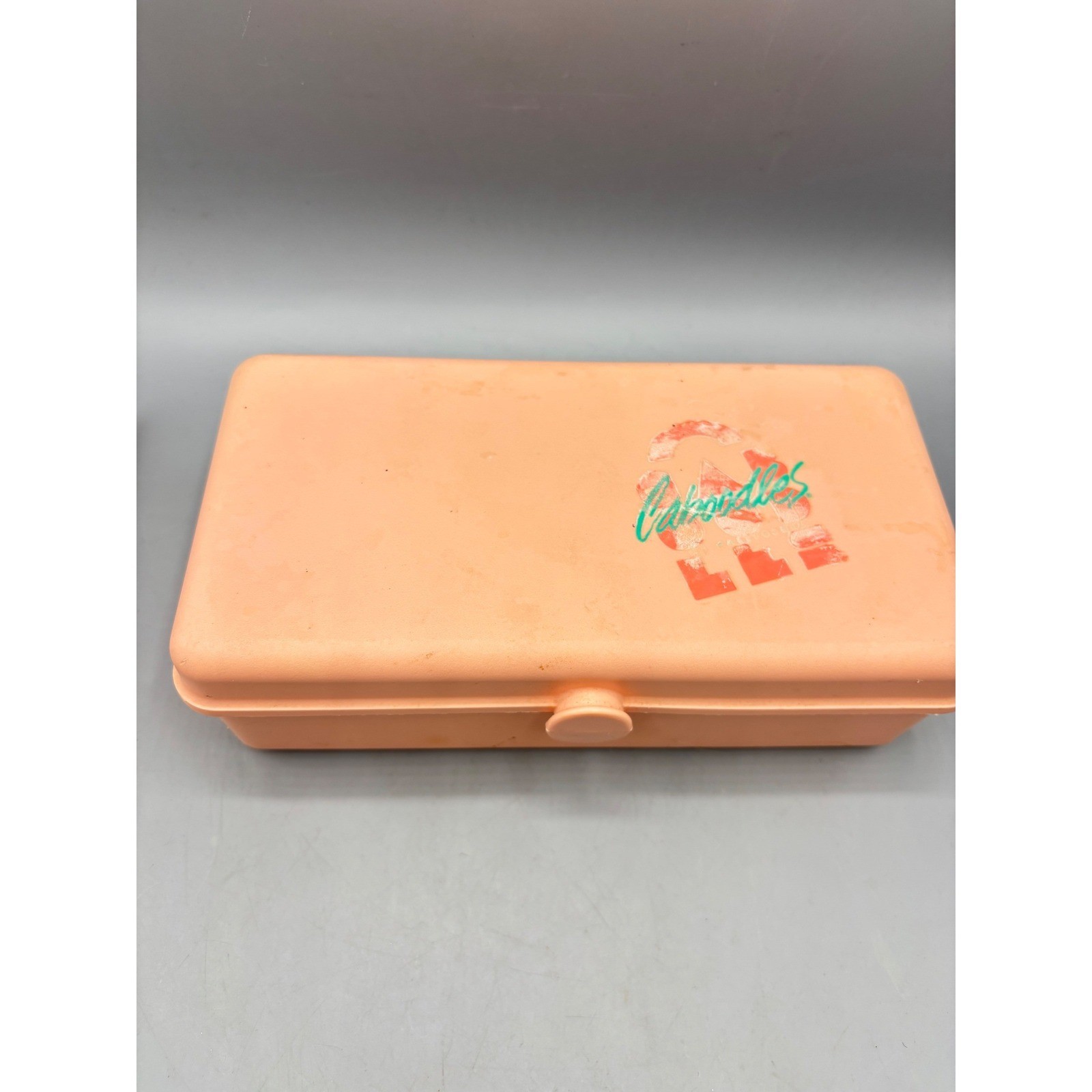Vintage Caboodles Model 2605 Makeup Case Peach Pink Mirror Organizer 90s Retro gallery