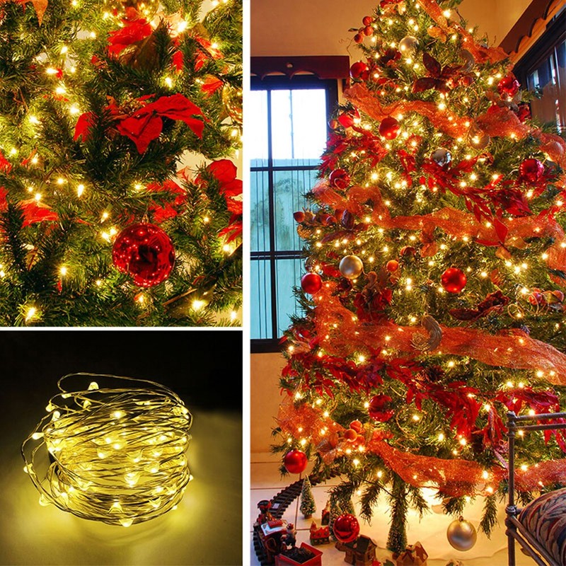 LED String Lights Tree Wedding Lamps Indoor Chasing Flash Outdoor Xmas Decor gallery