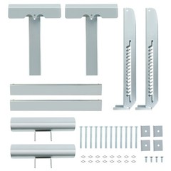 2pc Ladder Bracket 440lbs 20 Inch Adjustable Platform Steel Painting Work