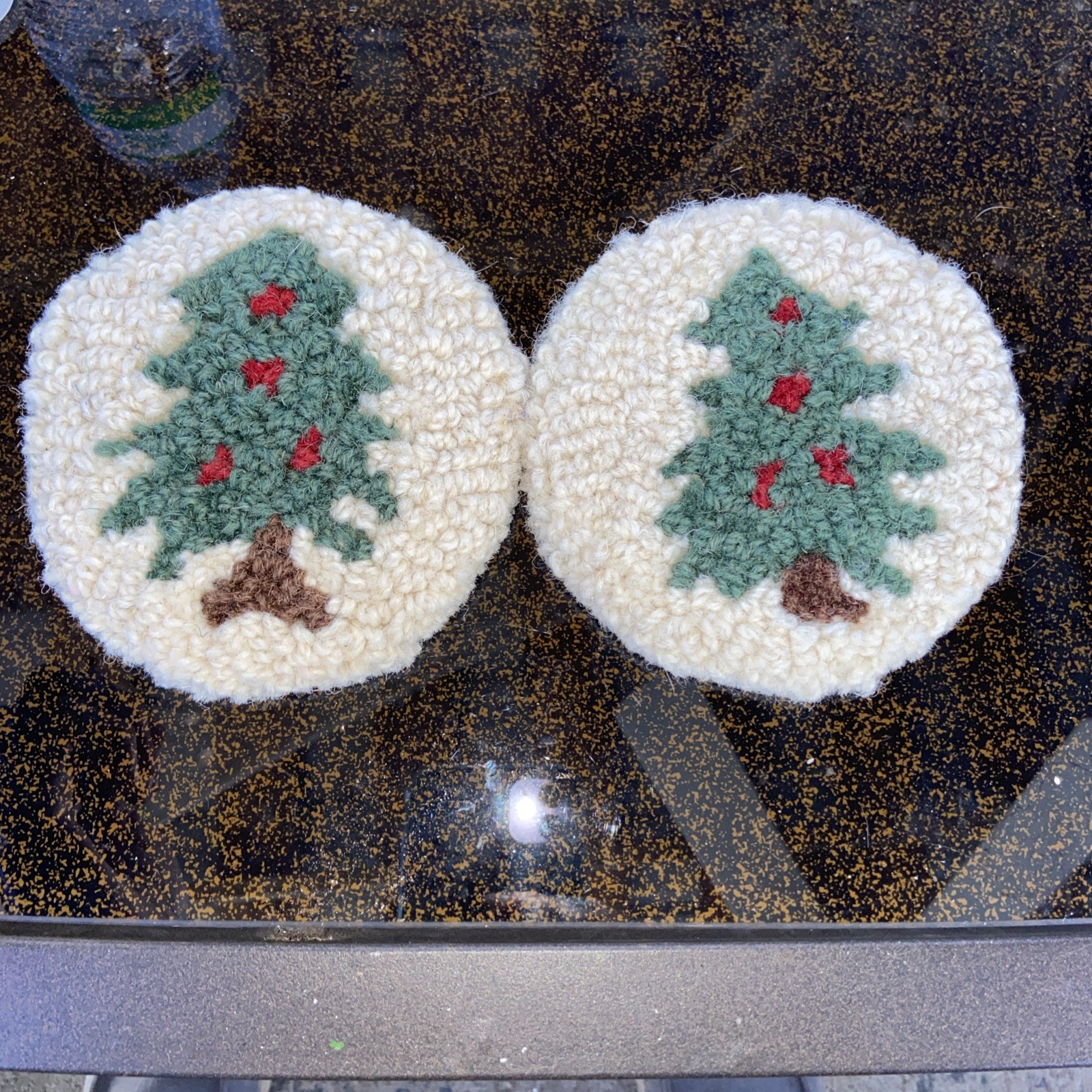 Mug Rug Coaster Set, Punch Needle Coasters, Punch Needle Mug Rugs gallery